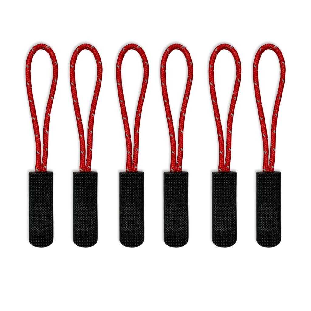 Santino Zipper puller without logo - Red / Black 6x One Size - Basic Line