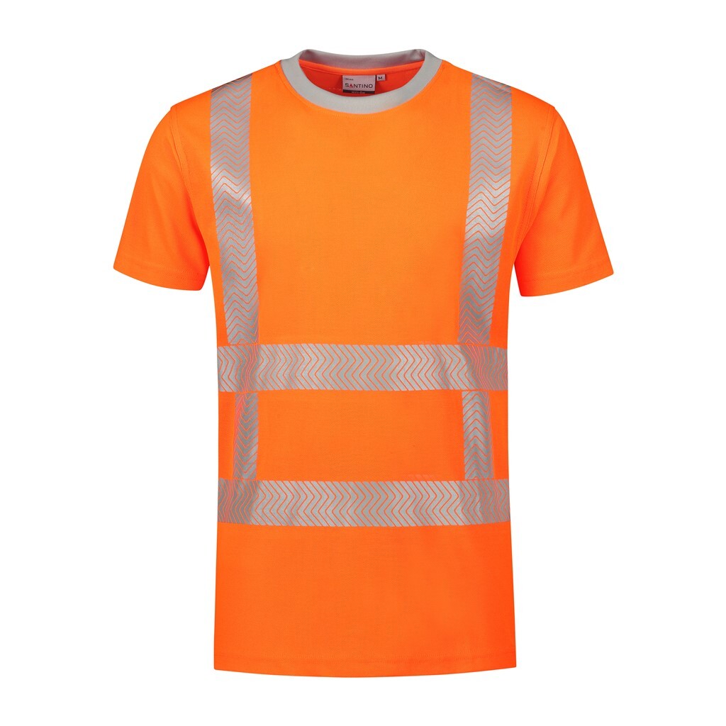 Santino T-shirt Vegas - Fluor Orange - HiVis-Line