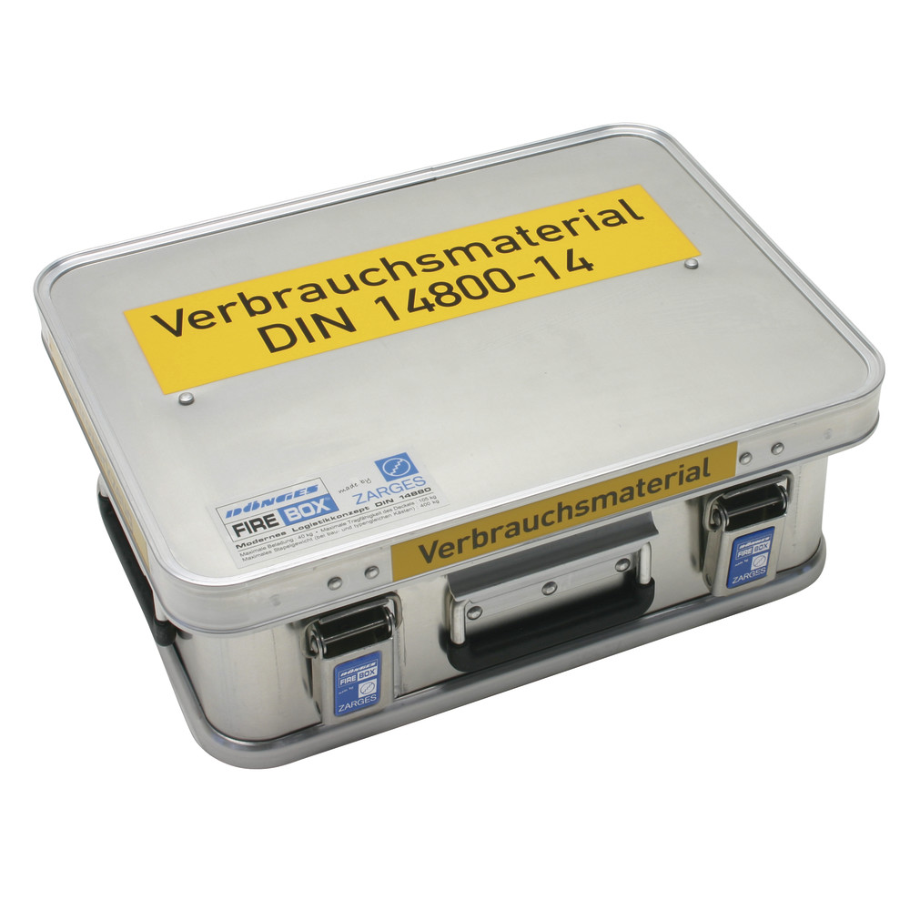 Dönges FireBox, Verbrauchsmaterial DIN 14800-VMK, 400 x 300 x 150 mm